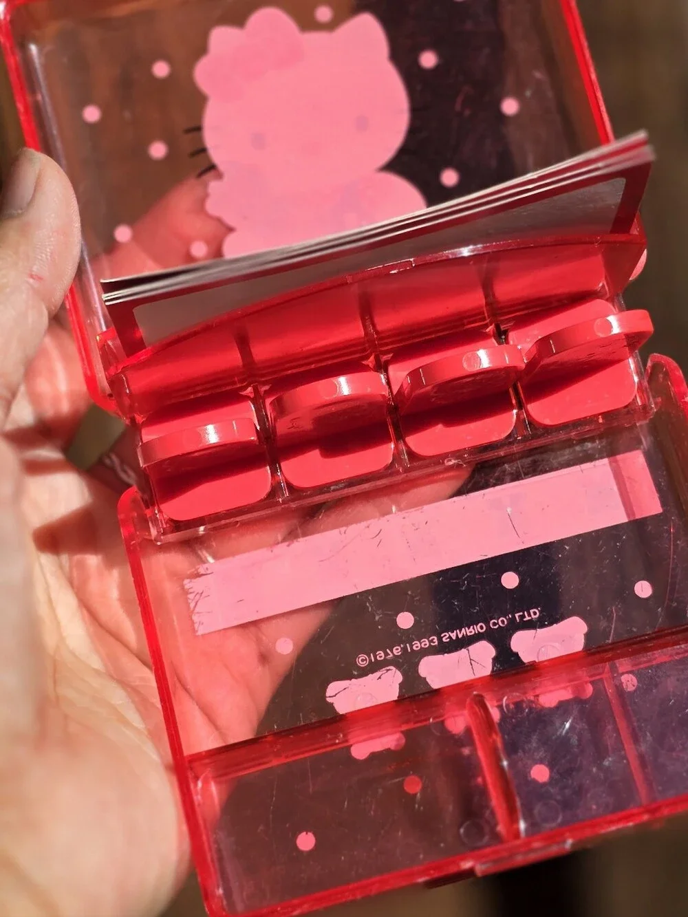 Vintage 1993 RARE Hello Kitty suitcase stamp set